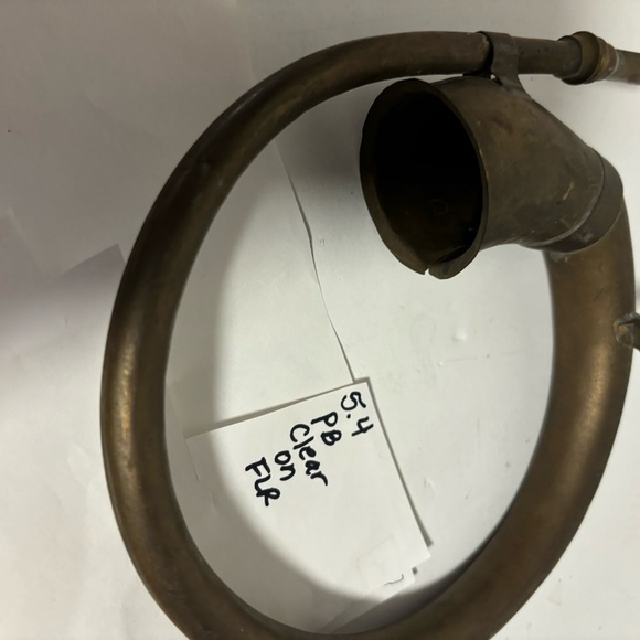 Vtg brass & or copper car horn Xmas ornament antique decor - Picture 8 of 8